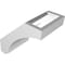 Ekena Millwork 4-in. W x 6-in. D x 6-in. H Imperial Architectural Grade PVC Knee Brace BRCP04X06X06IMP - alternate 5